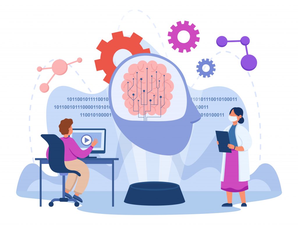 Tiny scientists developing AI using machine learning